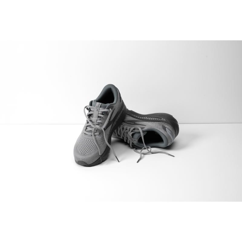 Brooks Beast GTS 24 men's athletic shoes in gray with mesh upper and laces