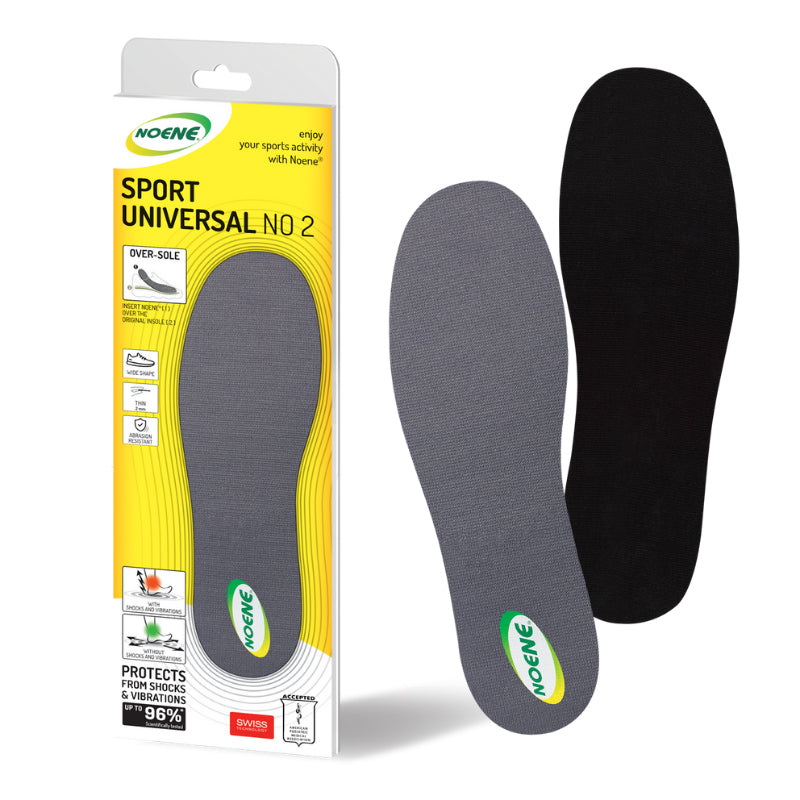 Noene Sport Universal NO2 insoles set in gray and black, OTC insert by Noene.