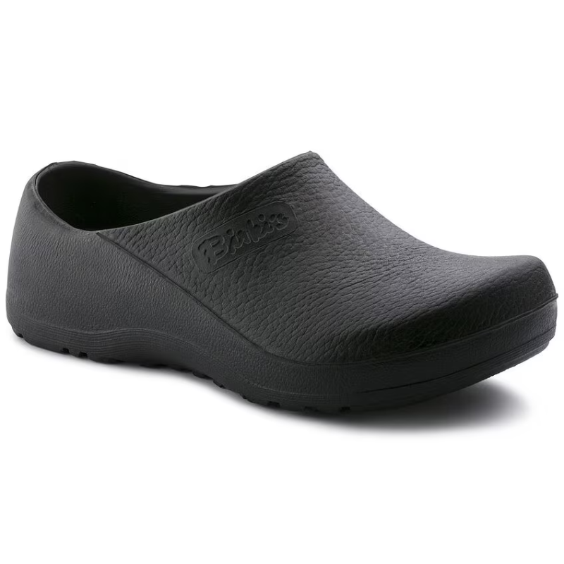 Birkenstock Profi Birki slip-on casual shoe in black PU material