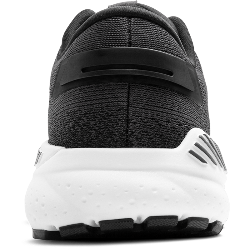 Brooks Ariel GTS 24 Women’s athletic shoes; black knit upper with white cushioned midsole