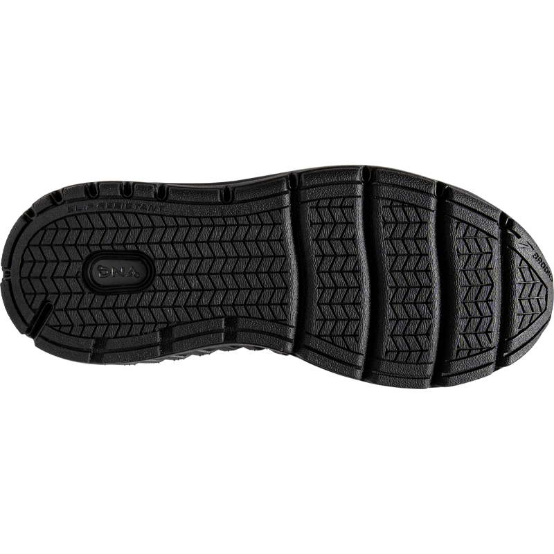 Brooks Addiction Walker 2 women's sneakers, black, athletic shoes with rugged outsole