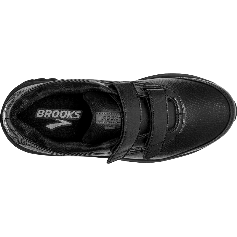 Brooks Addiction Walker V-Strap 2 women’s athletic shoe in black, Velcro strap closure