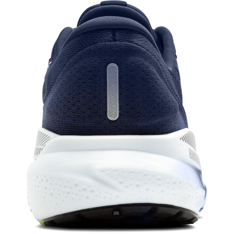 Brooks Adrenaline GTS 24 athletic shoe in navy blue with white sole
