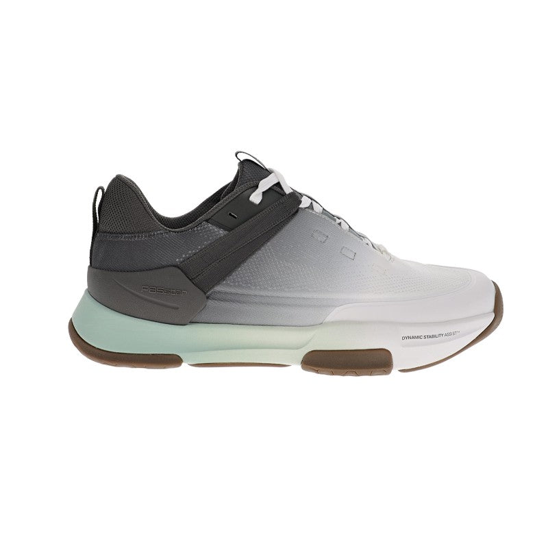PB5Star PB5 Court2 men's athletic shoe in gray with white accents and mint midsole