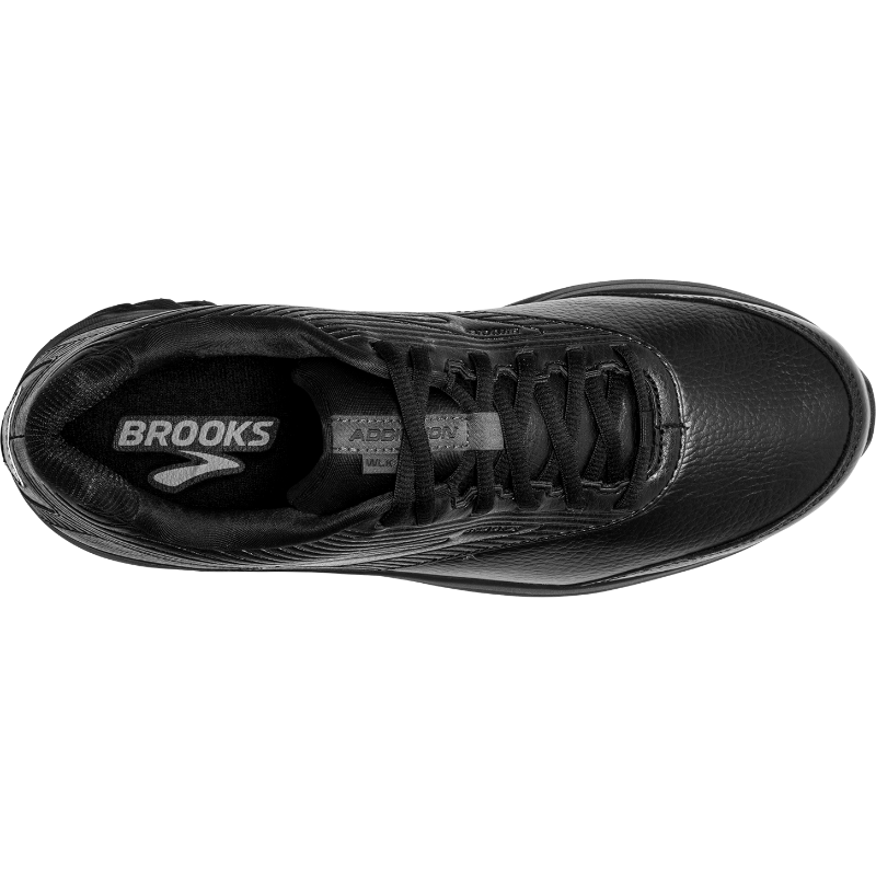 Brooks Addiction Walker 2 men's sneakers, black leather, athletic shoes by Brooks