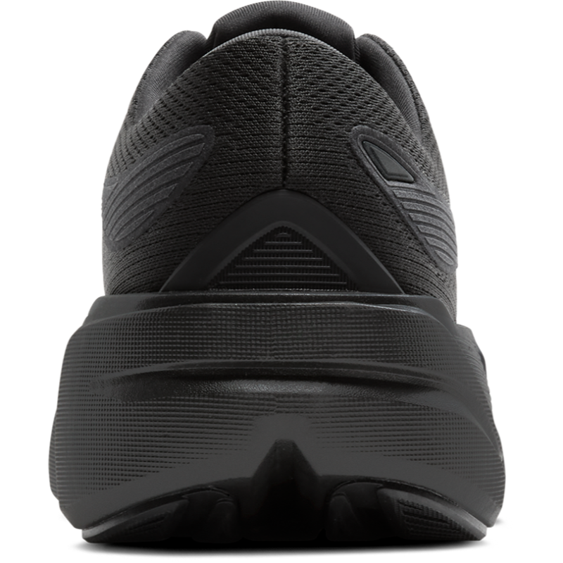 Brooks Ghost Max 3 athletic shoes, black with knit upper and thick cushioned outsole