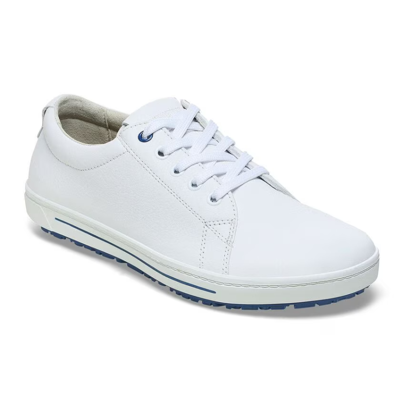 Birkenstock QO500 casual shoes, white leather, lace-up everyday wear