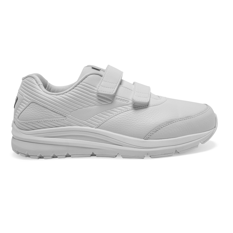 Brooks Addiction Walker V-Strap 2 men's sneakers in white with two Velcro straps