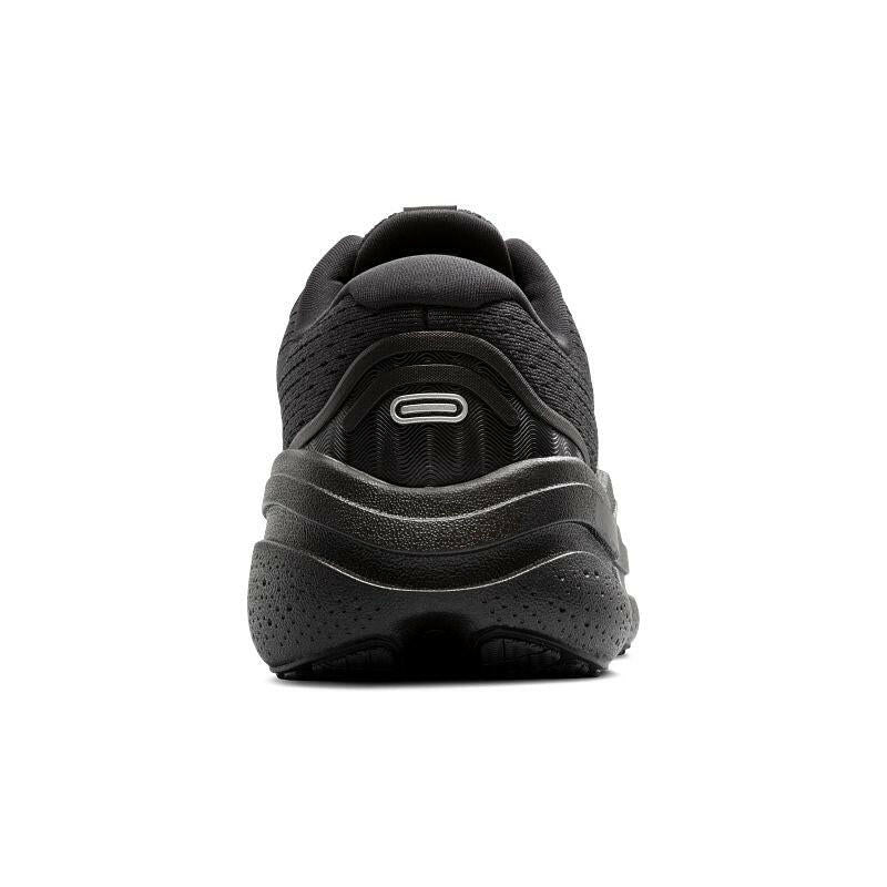 Brooks Ghost Max 2 athletic shoes, black with cushioned midsole and textured heel