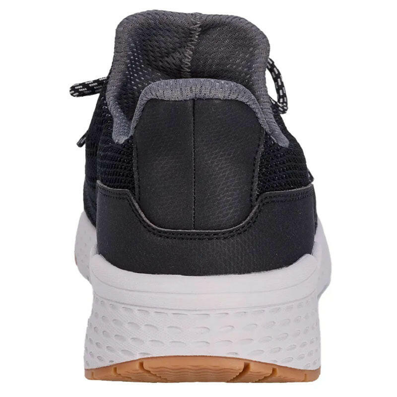 Drew Echo men's athletic shoes; black mesh upper with white midsole and gum outsole.