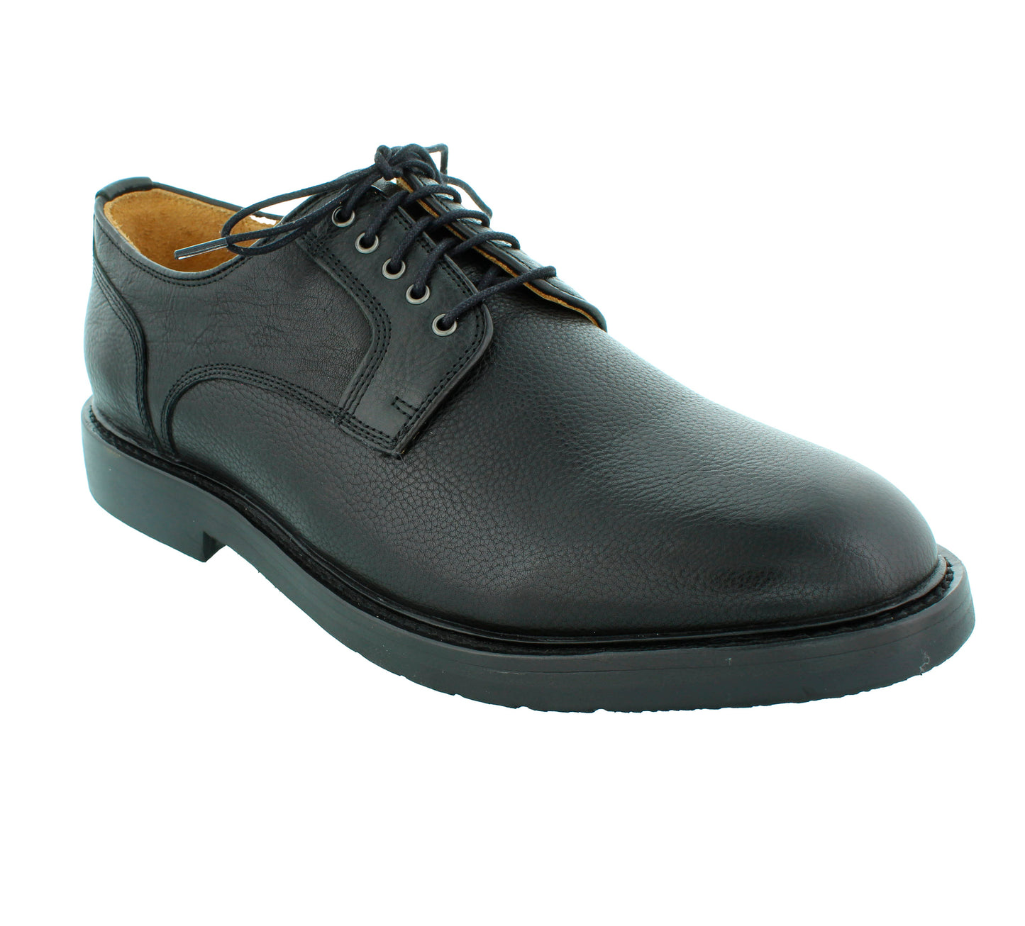 Stridewell Alpha dress shoe, black leather, lace-up formal footwear.
