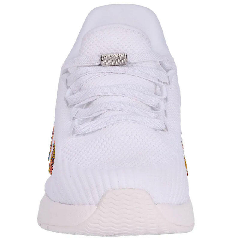 Drew Halo women's athletic shoe in white mesh with lace-up and textured sole