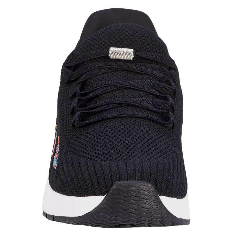 Drew Halo athletic shoes in navy knit with laceless design and textured sole.