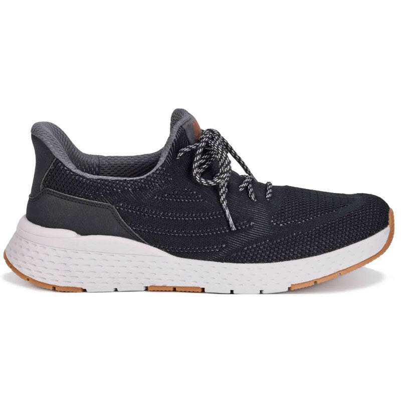 Drew Echo athletic shoes for men, navy knit upper with white midsole and gum outsole.