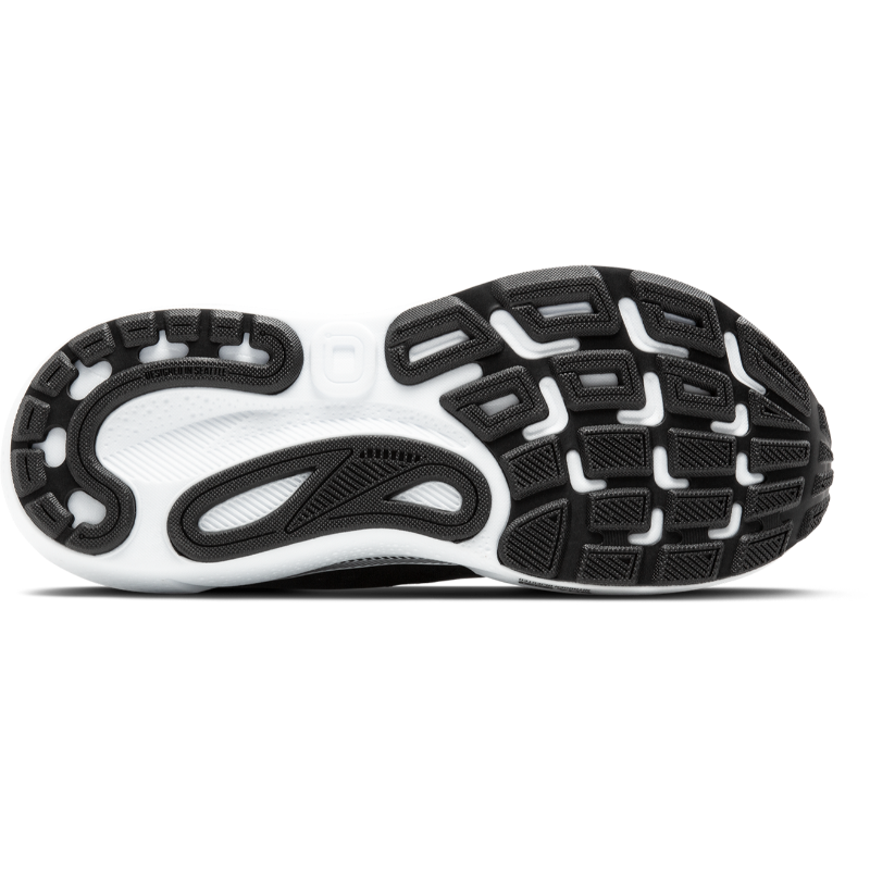 Brooks Adrenaline GTS 24 athletic shoes outsole, black and white rubber tread pattern.