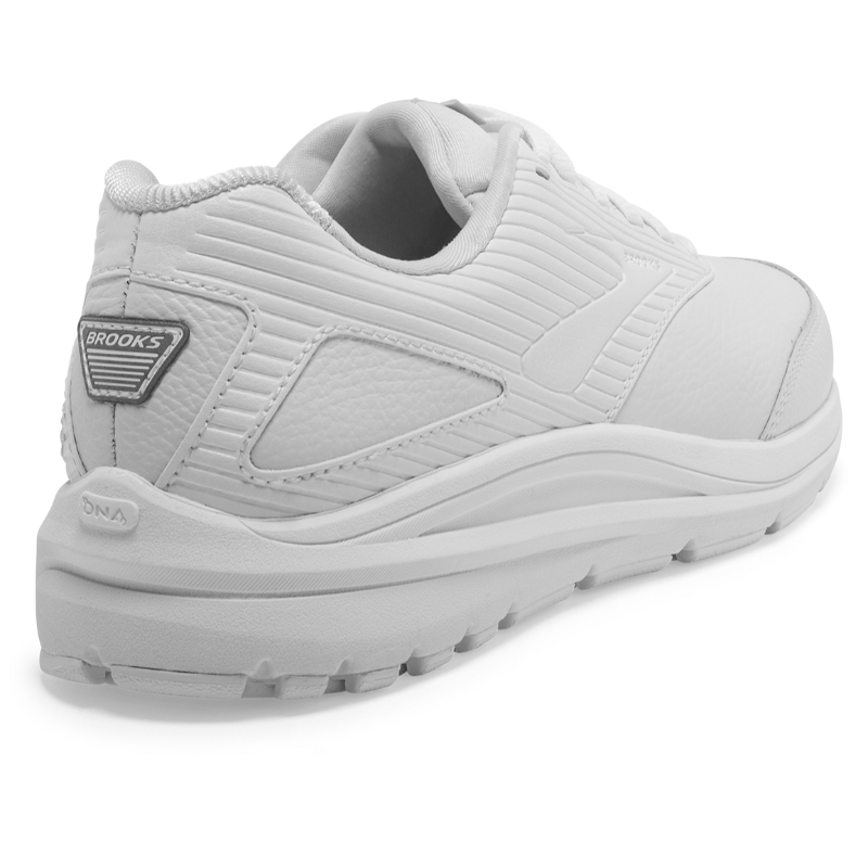 Brooks Addiction Walker 2 women's sneakers, white/white with cushioned, supportive sole