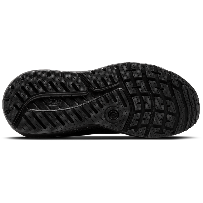 Beast GTS 24 men's Brooks athletic shoe outsole in black with multi-directional tread