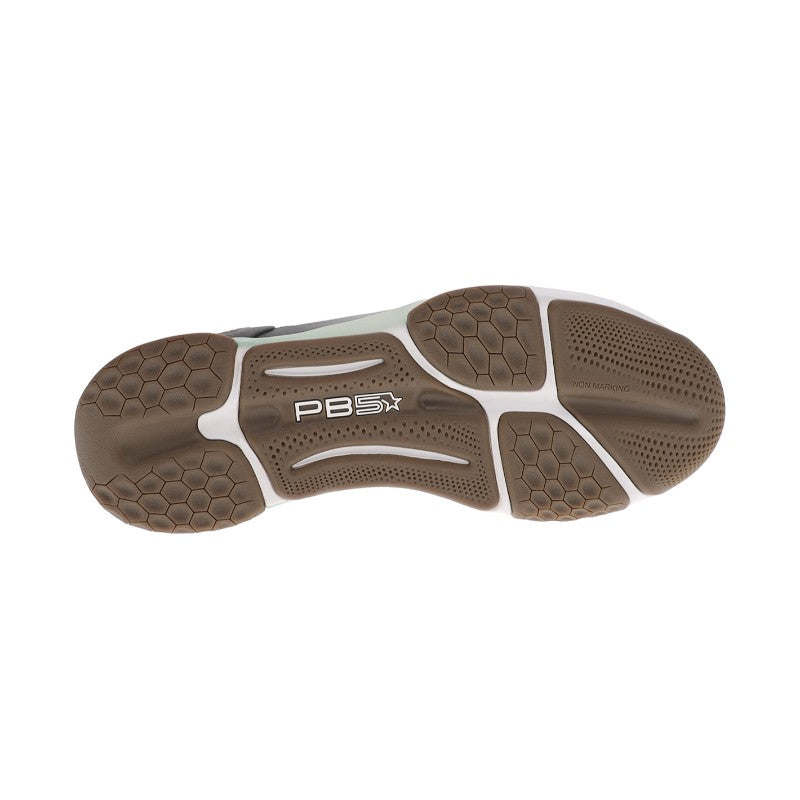 PB5Star athletic shoes PB5 Court2; brown rubber outsole with hexagonal tread pattern