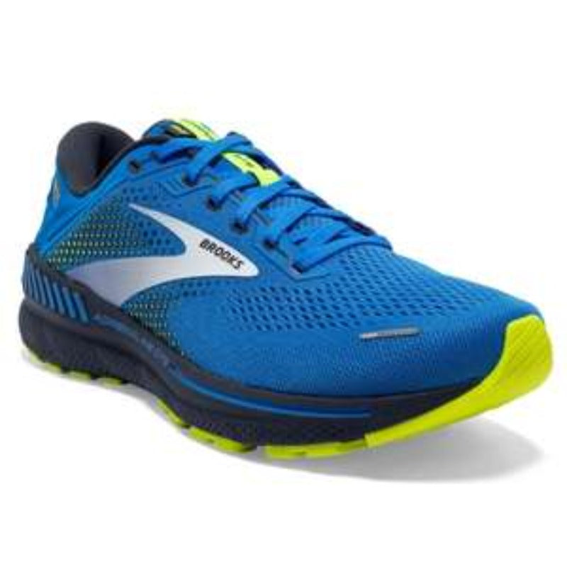 Brooks Adrenaline Gts 22 :  Men's Athletic Shoes Blue/India Ink/Nightlife Right Side Front View