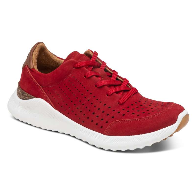 Aetrex Laura Leather: Women's Red