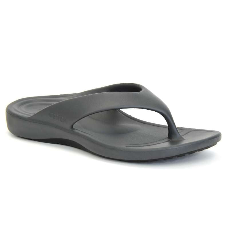 Aetrex Maui Flips: Men's Charcoal