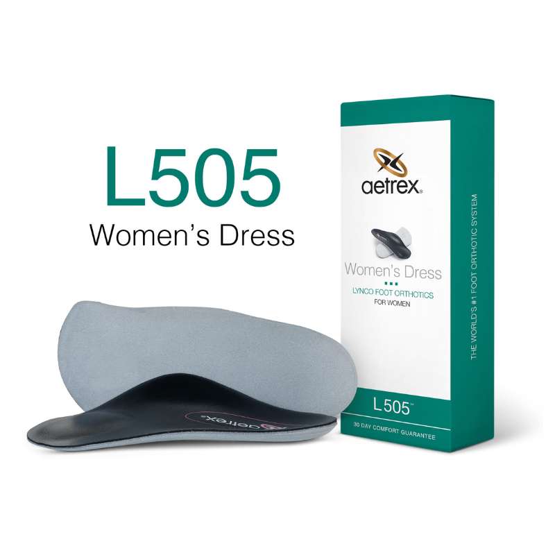 Aetrex Dress Ortho Cupped/Supported : Womens Insert Black