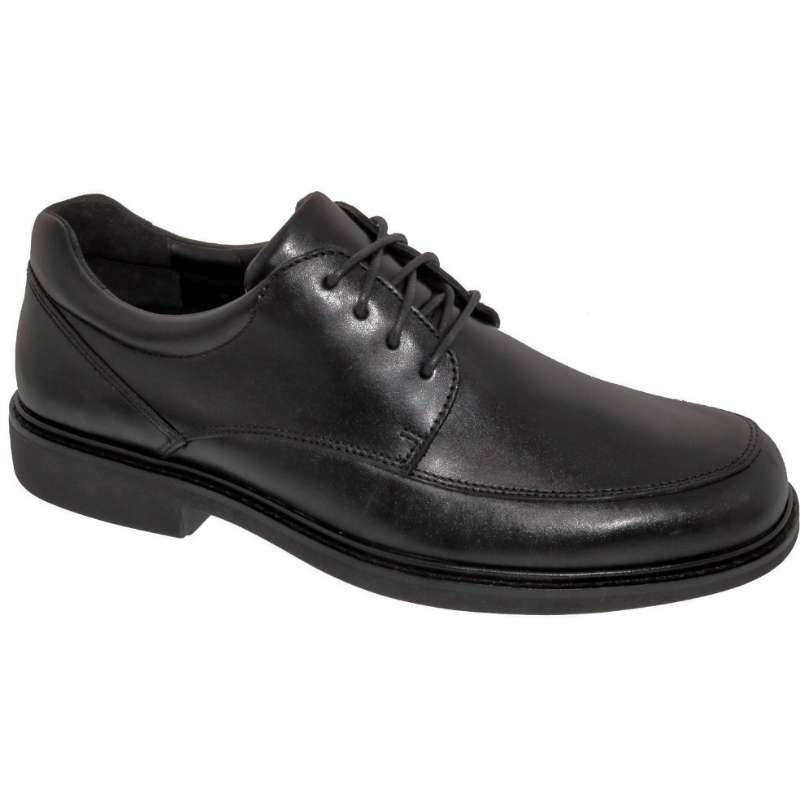 Drew Park : Men's Dress Shoes Black Leather Right Side Front View