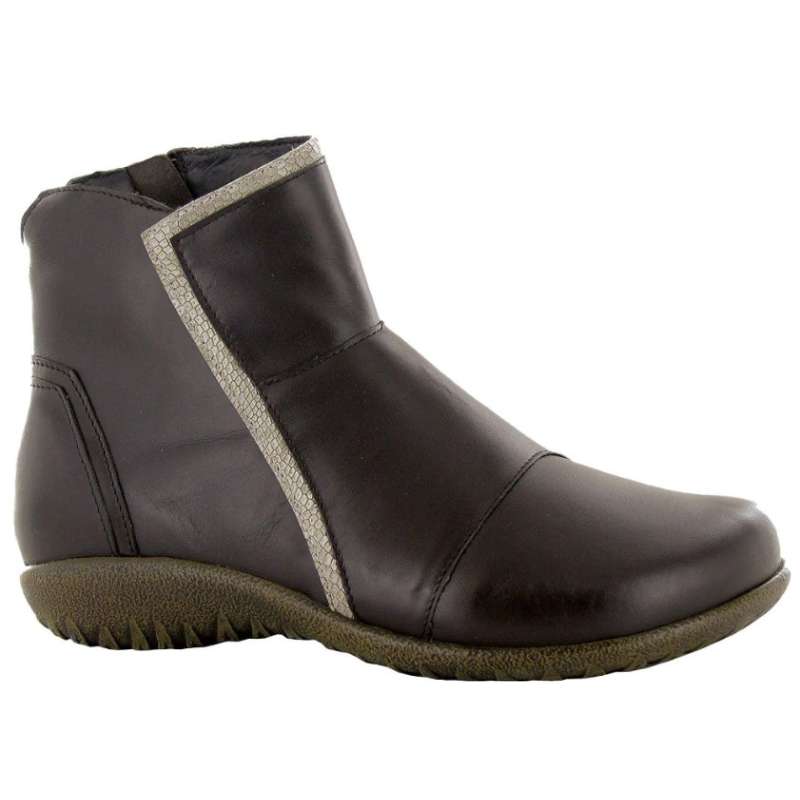 Naot Calluna - Koru : Women's Casual Boot Brown/Radiant Copper/Walnut Right Side Front View