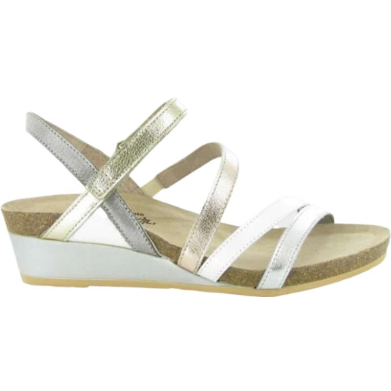 Naot Hero : Women's Casual Shoes Soft Metallic/Pearl White Combo Right Side Front View