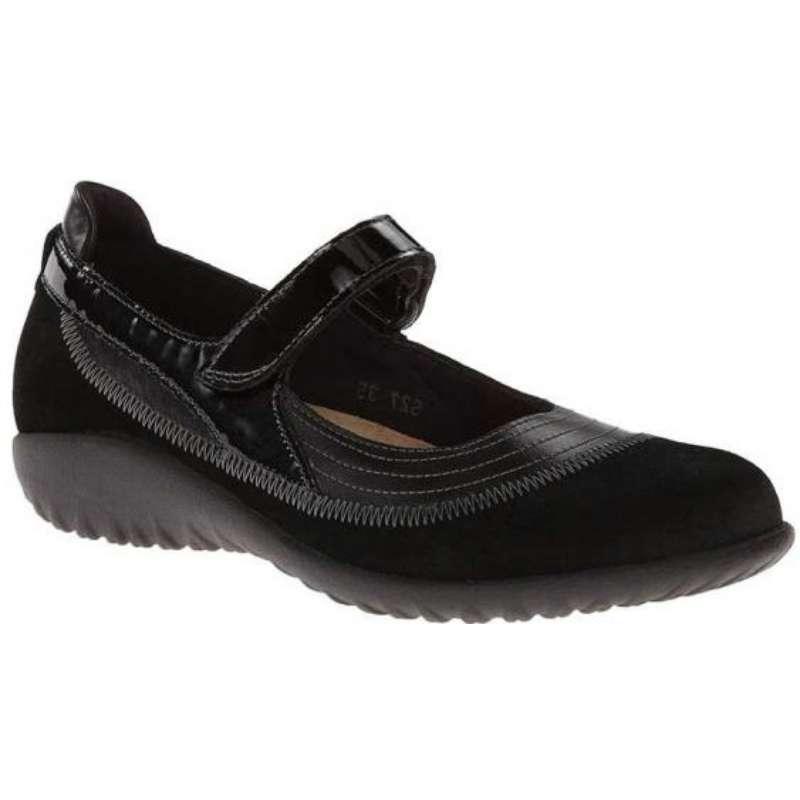 Naot Kirei - Koru Trans : Women's Casual Shoes Black Madras Right Side Front View