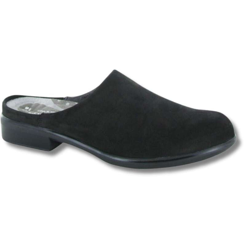Naot Lodos - Aura Trans: Women's Casual Shoes Black Velvet Right Side Front View