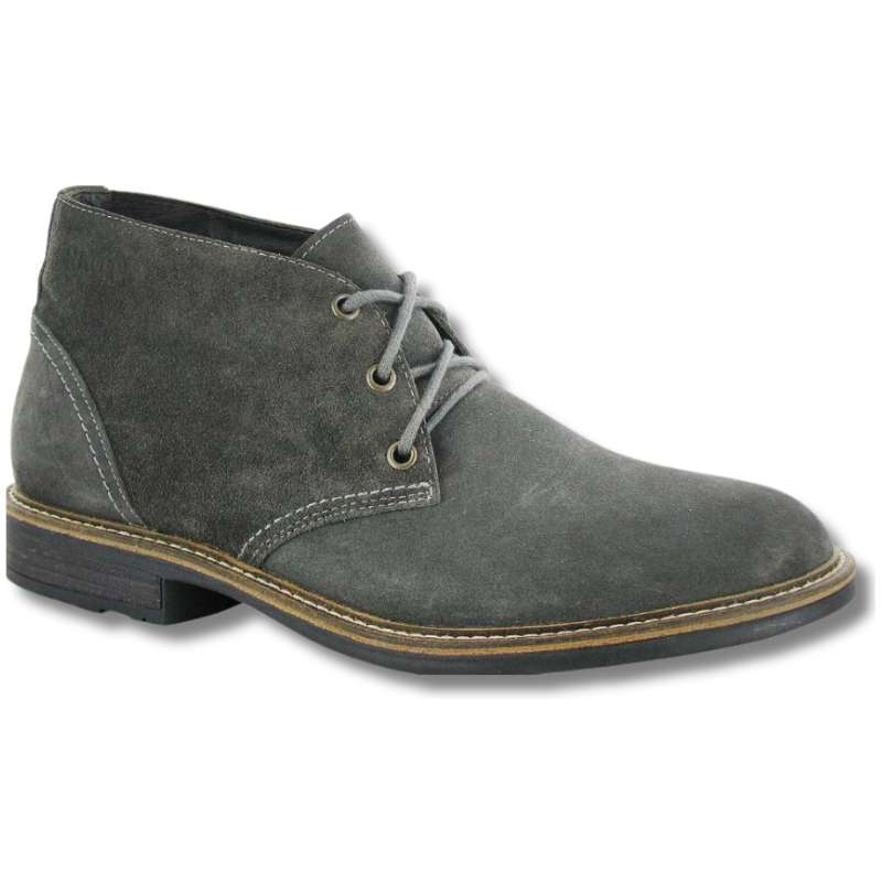 Naot Pilot - Executive : Mens Casual Boot Gray Suede Right Side View