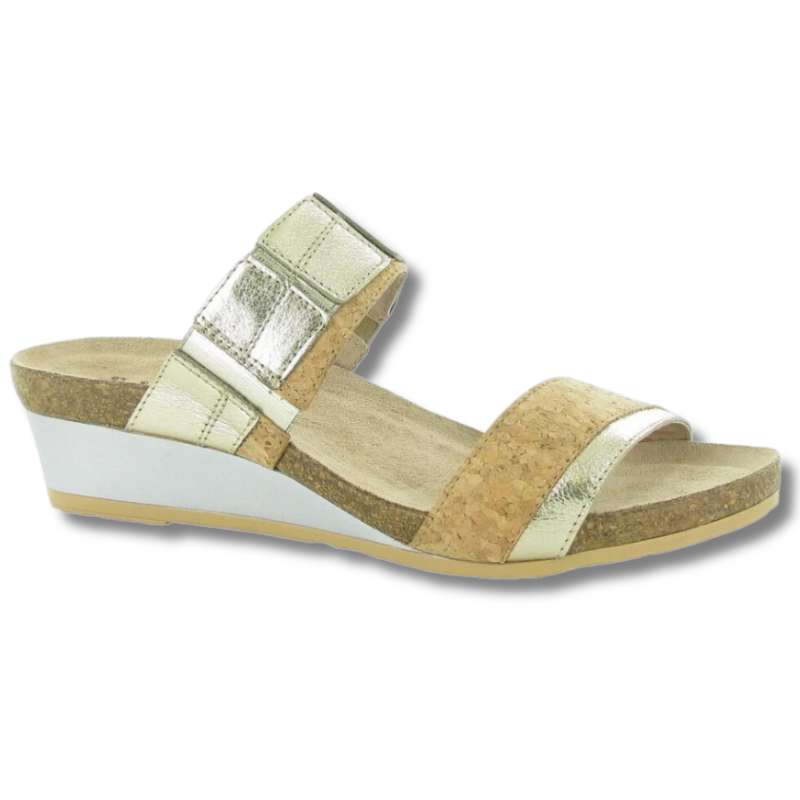 Naot Royalty - Fantasy: Women's Casual Shoes Radiant Gold/Cork Right Side Front View
