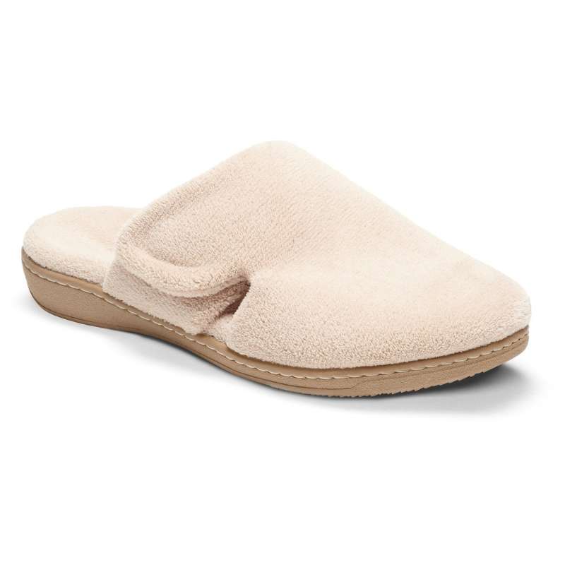 Vionic Indulge Gemma : Women's Casual Slipper Tan Right Side Front View