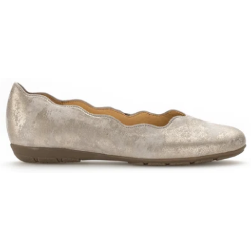 women's taupe dress shoes Gabor Scalloped Flat for Women M / 7.5 silk floral dress Rachel Allan 50383 A MABEL is an instant Size:3XL (Add $3)