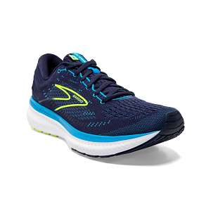 Brooks Glycerin 19: Men's Athletic Shoes Navy, Blue, & Nightlife Right Side Front View