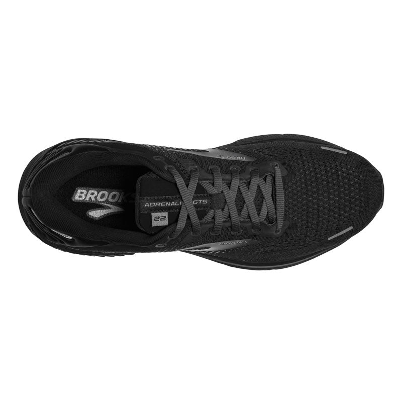 
                  
                    Brooks Adrenaline GTS 22: Men's Athletic Shoes Black & Ebony Top View
                  
                