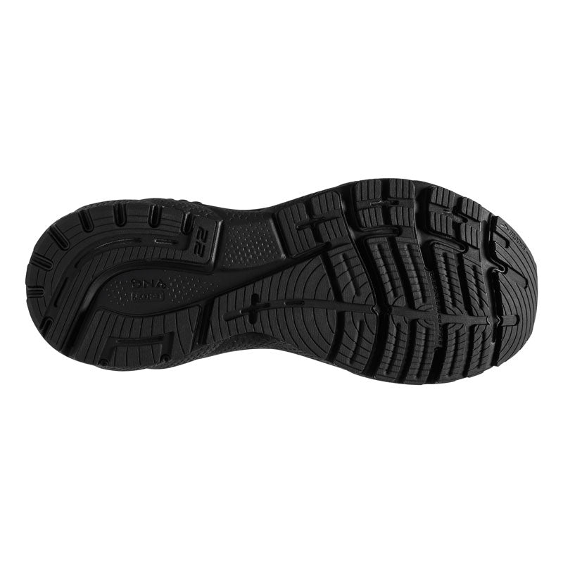 
                  
                    Brooks Adrenaline GTS 22: Men's Athletic Shoes Black & Ebony Sole View
                  
                