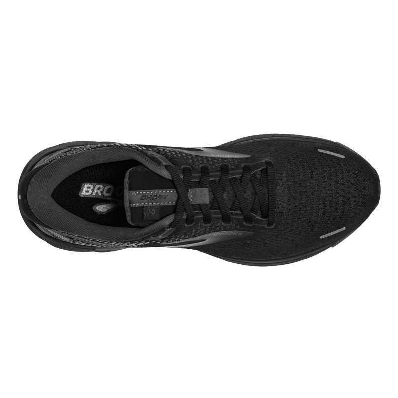 
                  
                    Brooks Ghost 14: Men's Athletic Shoes Black & Ebony Top View
                  
                