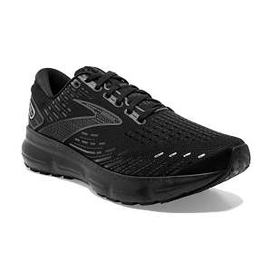Brooks Glycerin 20: Men's Athletic Shoes Black & Ebony Right Side Front View