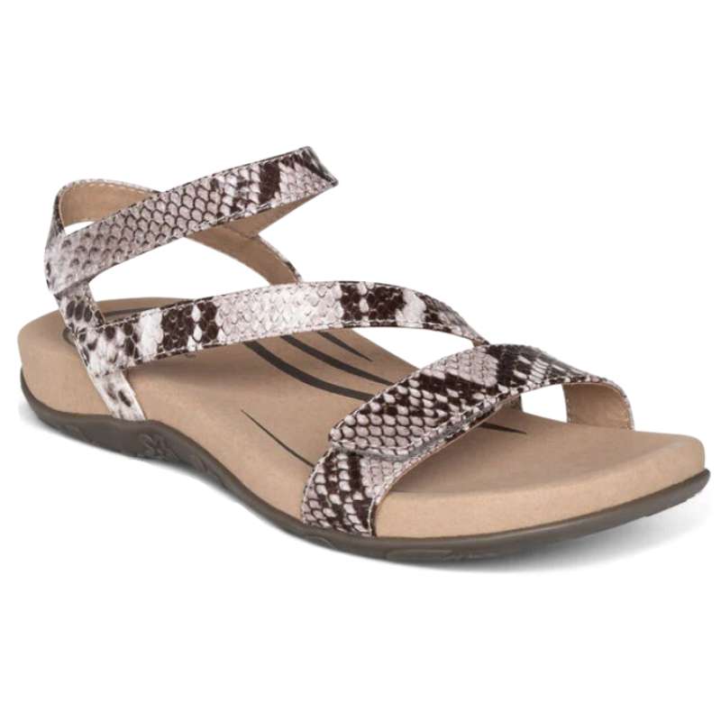 Aetrex Gabby: Women's Sandal Snake Right Side Front View