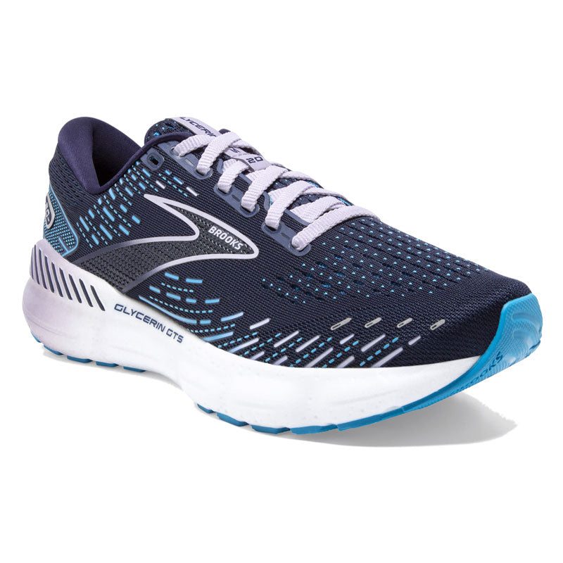 Brooks Glycerin Gts 20: Women's Athletic Shoes Peacoat/Ocean/Pastel Lilac