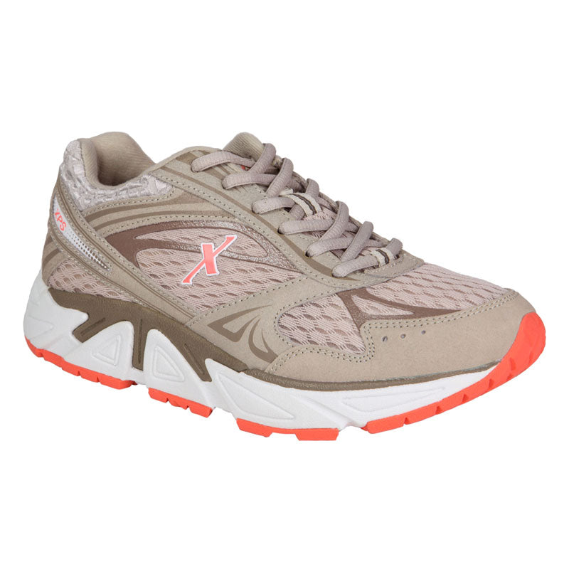 Xelero Genesis XPS Mesh: Women's Athletic Shoes Gray Salmon Right Side Front View