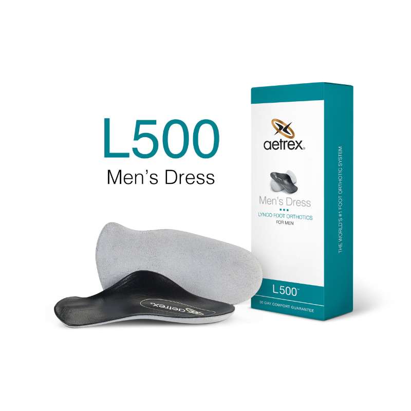 Aetrex Dress Ortho Cupped/Neutral : Mens Shoe Insert Black