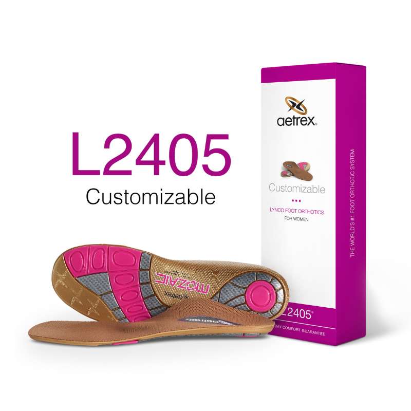 Aetrex Customizable Ortho Cup/Supported : Womens Orthotics Copper