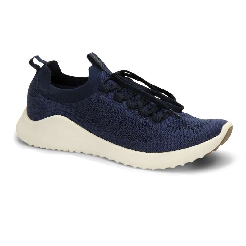 Aetrex Carly : Women's Casual Shoes Navy Right Side Front View